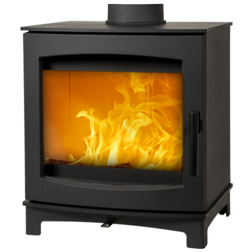 Mi-Fires Tinderbox Large 5kW Wood Stove. ECODesign 2022, Smoke Control Area Exempt, 80.4% Efficient, A+ Energy Rating at The Stove House Ltd. West Sussex.