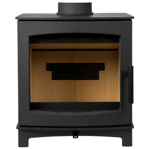 Mi-Fires Tinderbox Large 5kW Wood Stove. ECODesign 2022, Smoke Control Area Exempt, 80.4% Efficient, A+ Energy Rating at The Stove House Ltd. West Sussex.