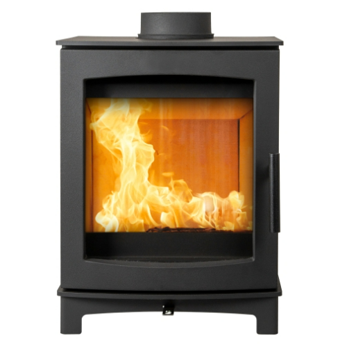 Mi-Fires Tinderbox Medium 5kW Wood Stove. ECODesign 2022, Smoke Control Area Exempt, 85.1% Efficient, A+ Energy Rating at The Stove House Ltd. West Sussex.