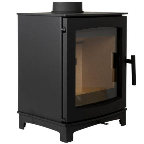 Mi-Fires Tinderbox Medium 5kW Wood Stove. ECODesign 2022, Smoke Control Area Exempt, 85.1% Efficient, A+ Energy Rating at The Stove House Ltd. West Sussex.