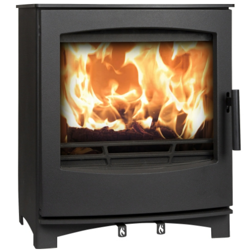 Mi-Fires Tinderbox Large 5kW Multi Fuel Stove. ECODesign 2022, Smoke Control Area Exempt, 81.3% Efficient, A+ Energy Rating at The Stove House Ltd. West Sussex.