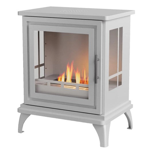 Nashville - Black & White Freestanding Bioethanol Stove