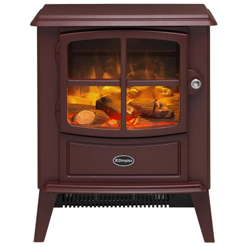 The Dimplex Brayford Burgundy Optiflame electric stove has a classic modern design perfect for all interiors.  Optiflame effect with 2kW fan heater at The Stove House Ltd.