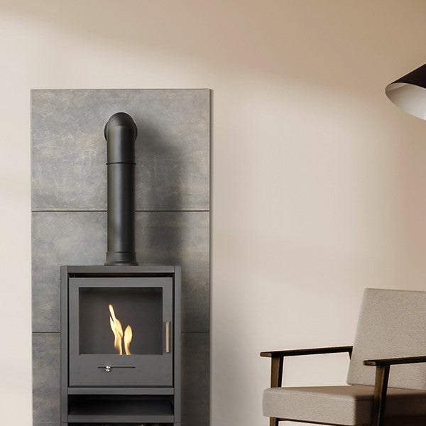 OKO S1 - Bioethanol Modern Stove that burns bio ethanol eco fuel which means its doesn't need a chimney. Available at The Stove House 01730 810931