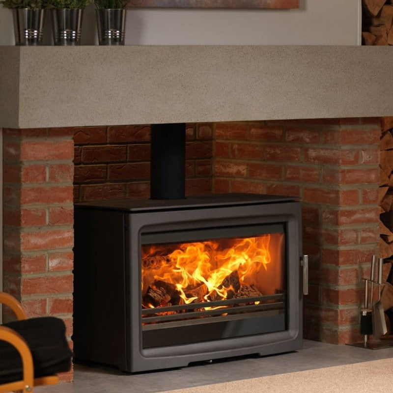 CJ Purevision LPV8 Linea Multi fuel 8kW Stove Charlton and Jenrick fires stoves and woodburners from your local stockist The Stove House in Midhurst Nr Chichester Haslemere West Dean Petworth Pulborough Arundel Storrington and surrounding areas -The Stove House - 01730810931