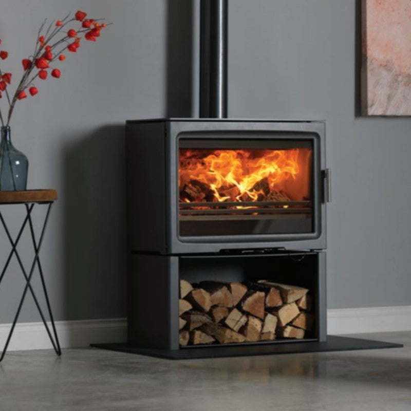 CJ Purevision LPV8 Linea Multi fuel 8kW Stove Charlton and Jenrick fires stoves and woodburners from your local stockist The Stove House in Midhurst Nr Chichester Haslemere West Dean Petworth Pulborough Arundel Storrington and surrounding areas -The Stove House - 01730810931