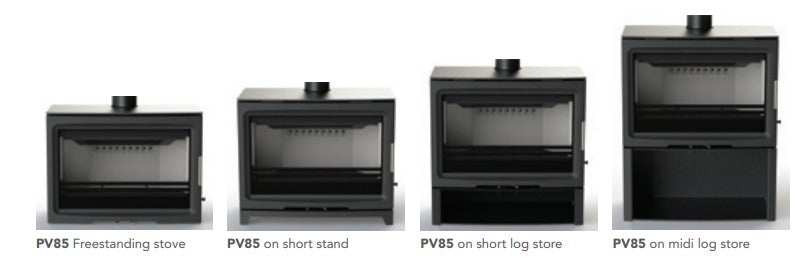 CJ Purevision LPV8 Linea Multi fuel 8kW Stove Charlton and Jenrick fires stoves and woodburners from your local stockist The Stove House in Midhurst Nr Chichester Haslemere West Dean Petworth Pulborough Arundel Storrington and surrounding areas -The Stove House - 01730810931