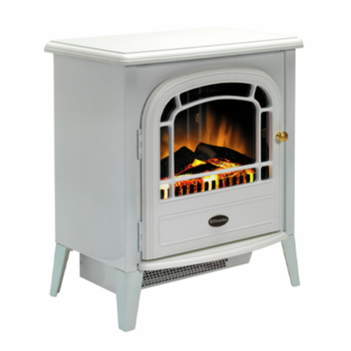 The Dimplex Courchevel Optiflame electric stove has a classic modern design perfect for all interiors.  Optiflame effect with 2kW fan heater at The Stove House Ltd.