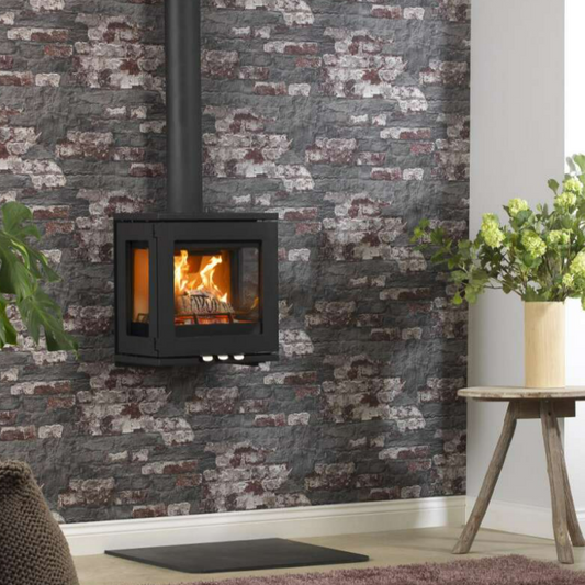 CJ Purevision LPV8 Linea Multi fuel 8kW Stove Charlton and Jenrick fires stoves and woodburners from your local stockist The Stove House in Midhurst Nr Chichester Haslemere West Dean Petworth Pulborough Arundel Storrington and surrounding areas -The Stove House - 01730810931