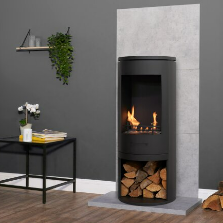 Barilo - Bioethanol Modern Stove that burns bio ethanol eco fuel which means its doesn't need a chimney. Available at The Stove House 01730 810931