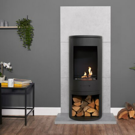 Barilo - Bioethanol Modern Stove that burns bio ethanol eco fuel which means its doesn't need a chimney. Available at The Stove House 01730 810931