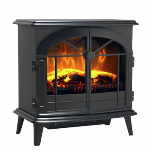 The Dimplex Leckford Optiflame electric stove has a classic modern design perfect for all interiors.  Optiflame effect with 2kW fan heater at The Stove House Ltd.