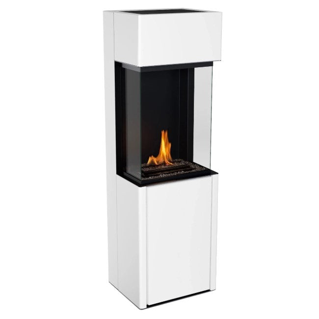 Planika Arcticon Freestanding Bioethanol Fireplace - White