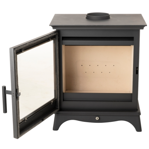 MI-Fire Large Chatsworth 5kW Wood Stove.  ECODesign 2022, Smoke Control Area Exempt, 85.1% Efficient, A+ Energy Rating at The Stove House Ltd. West Sussex.