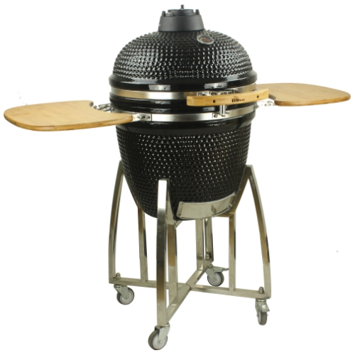 Mi-Fires 27" Black Kamado Grill all-in-one BBQ & Smoker at The Stove House Ltd. West Sussex.