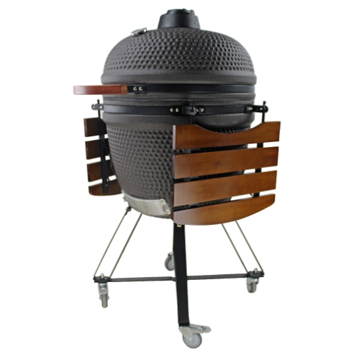 Mi-Fires 23" Premium Matt Black Kamado Grill all in one BBQ & Smoker at The Stove House Ltd. West Sussex.