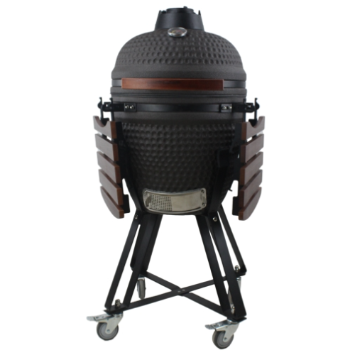 Mi-Fires 23" Premium Matt Black Kamado Grill all in one BBQ & Smoker at The Stove House Ltd. West Sussex.