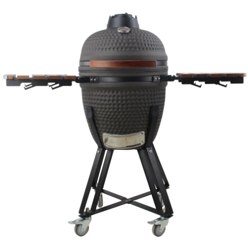 Mi-Fires 23" Premium Matt Black Kamado Grill all in one BBQ & Smoker at The Stove House Ltd. West Sussex.