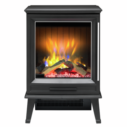 The Dimplex Laverton Optiflame electric stove has revolutionary Optiflame 3D technology.  A 2kW concealed heater with remote control and thermostat at The Stove House Ltd. West Sussex.