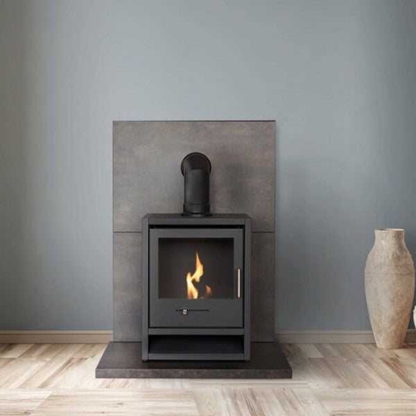 OKO S1 - Bioethanol Modern Stove that burns bio ethanol eco fuel which means its doesn't need a chimney. Available at The Stove House 01730 810931