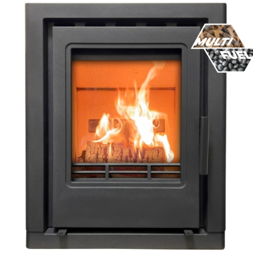 Mi-Fires Coniston multi-fuel 5kW inset stove. ECODesign 2022 and Smoke Control Area Exempt at The Stove House Ltd, West Sussex