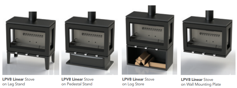 PUREVISION - Charlton & Jenrick  LPV8 Linear wood-burning stove