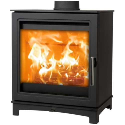 Mi-Fires Grisedale 5kW Wood Stove.  ECODesign 2022, Smoke Control Area Exempt, 80.4% Efficient at The Stove House Ltd. West Sussex.