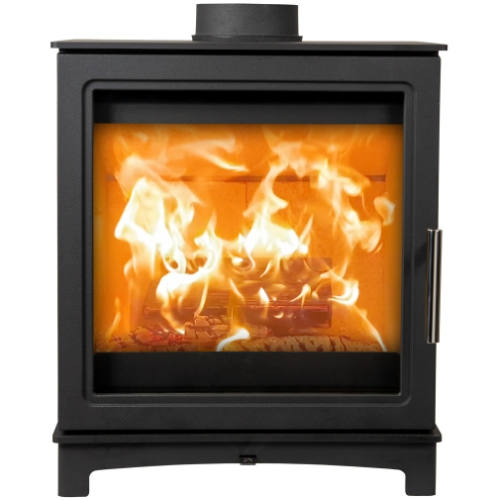 Mi-Fires Grisedale 5kW Wood Stove.  ECODesign 2022, Smoke Control Area Exempt, 80.4% Efficient at The Stove House Ltd. West Sussex.