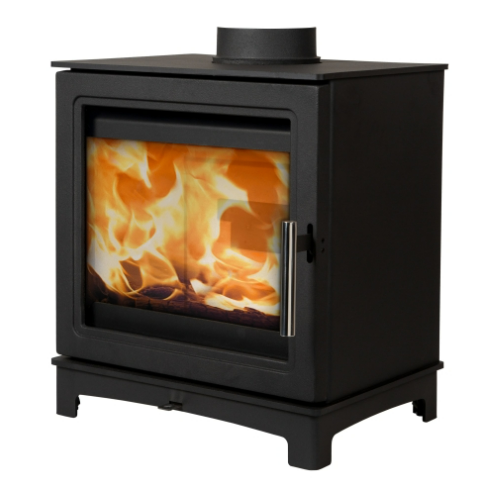 Mi-Fires Loughrigg 4.9kW Wood Stove. 
 ECODesign 2022, Smoke Control Area Exempt, 82.7% Efficient at The Stove House Ltd. West Sussex.