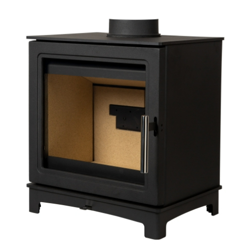 Mi-Fires Loughrigg 4.9kW Wood Stove. 
 ECODesign 2022, Smoke Control Area Exempt, 82.7% Efficient at The Stove House Ltd. West Sussex.