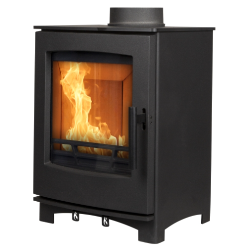 Mi-Fires Tinderbox Small 5kW Multi Fuel Stove. ECODesign 2022, Smoke Control Area Exempt, 83.0% Efficient, A+ Energy Rating at The Stove House Ltd. West Sussex.