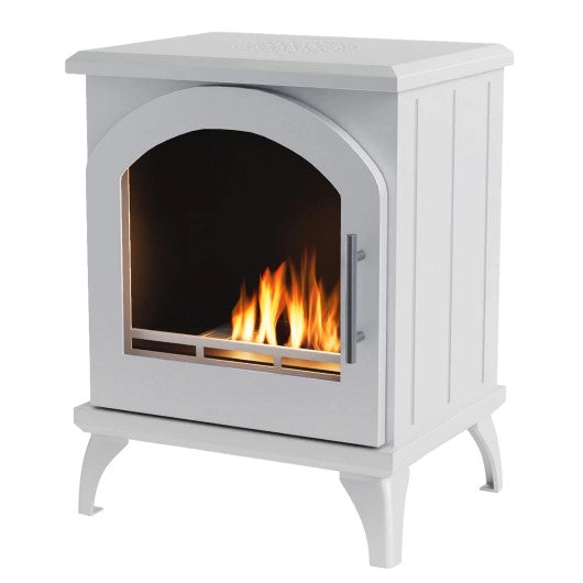 Austin - Black & White Freestanding Bioethanol Stove