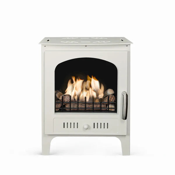 Traditional Slimline Light Pebble Bioethanol Stove