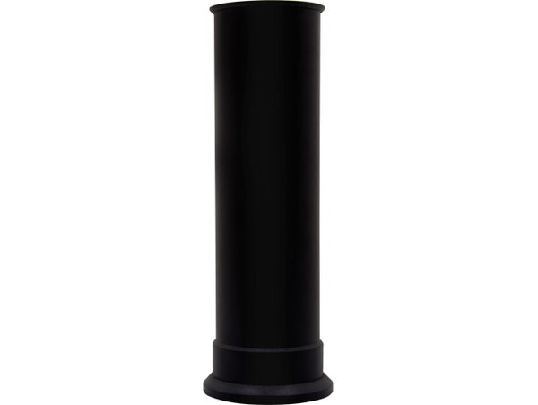 OKO Adam Straight length Decorative Stove Pipe in Black for electric and OKO bioethanol stoves. Finishes the look of a real installed woodburner.