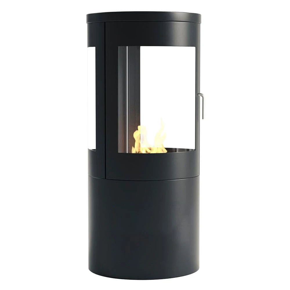 Columbus 360 view Bioethanol Black Modern Stove / No Flue - The Stove House