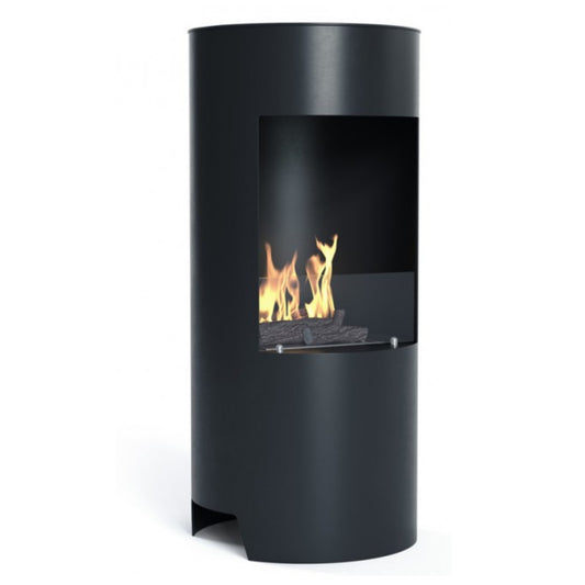 Imagin Black Stow Bioethanol Open Modern Stove - No Flue Required - The Stove House