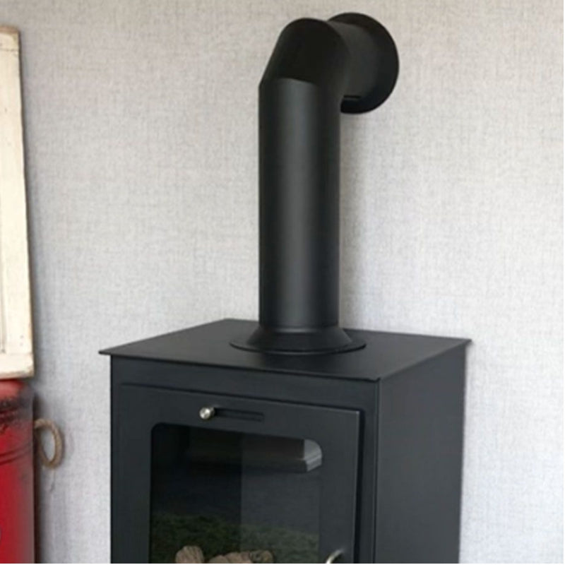 Bioethanol False Flue Pipe - Black / White Large - The Stove House Midhurst Nr Chichester West Sussex