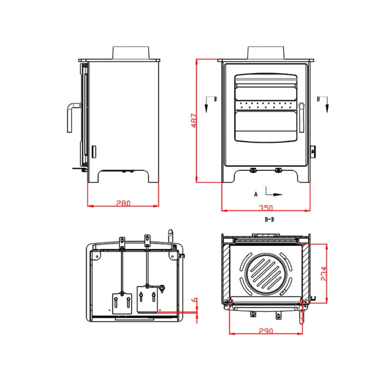 Mi-Fires Solway Medium Multi Fuel 5kW